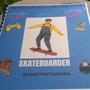 Handmade Savings Challenge Book for Boys